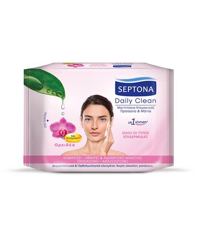 Septona Daily Clean Ορχιδέα & Βιταμίνη F 20τμχ