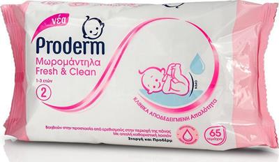 Proderm Fresh & Clean 1-3 Years 65pcs