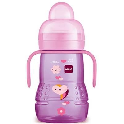 Mam Trainer Glass 4m+ Pink 220ml (450)