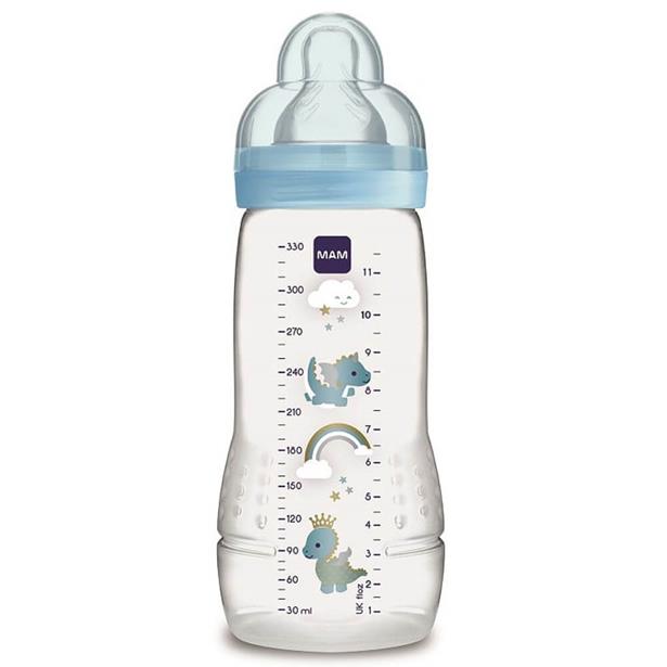 Mam Μπιμπερό Easy Active Baby Bottle 4m+ Blue 330ml (361S)