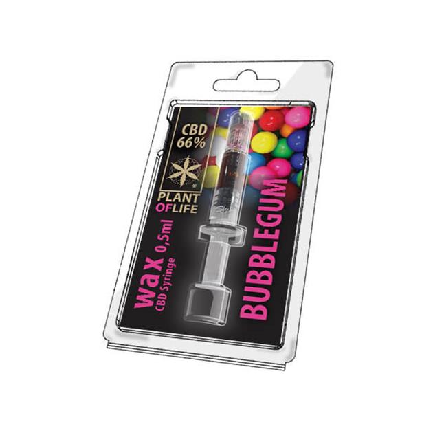 Plant Of Life 66% CBD Wax Bubblegum 0.5ml