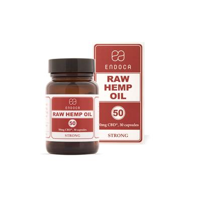 Endoca Raw Hemp Oil Capsules 1500mg CBD+CBDa - 30pcs
