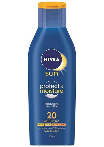 Nivea Sun Protect & Moisture Lotion SPF20 Αντηλιακή Ενυδατική Λοσιόν 200ml