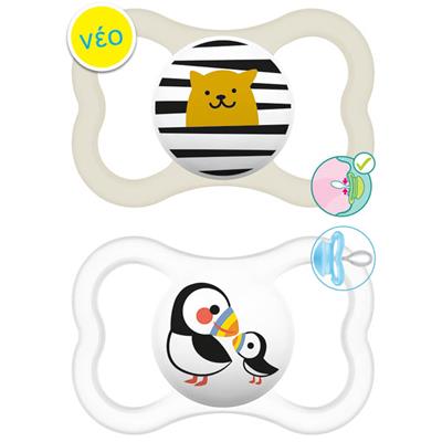 Mam Supreme Silicone Pacifier 16+M Cream, 2pcs (295S)