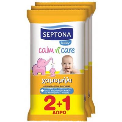 Septona Calm N Care Chamomile 2x12pcs & Gift 1x12pcs