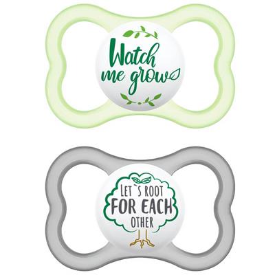 Mam Air Silicone Pacifier 16+M Green, 2pcs (275S)