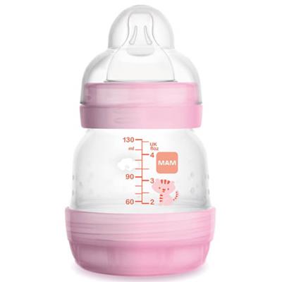 Mam Baby Bottle Easy Start Anti Colic 0m Pink 130ml (353S)