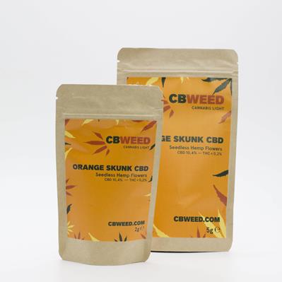 Cbweed Cannabis Flower Light Orange Skunk CBD 2gr