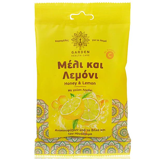 Garden Καραμέλες για το Λαιμό Μέλι & Λεμόνι 60gr