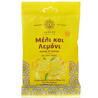 Garden Καραμέλες για το Λαιμό Μέλι & Λεμόνι 60gr