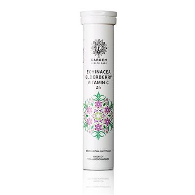 Garden Echinacea, Elderberry, Vitamin C, Zn 20 Effervescent Tablets