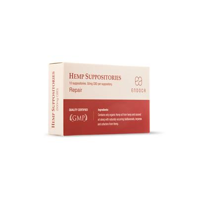 Endoca Suppositories 500mg CBD 10pcs