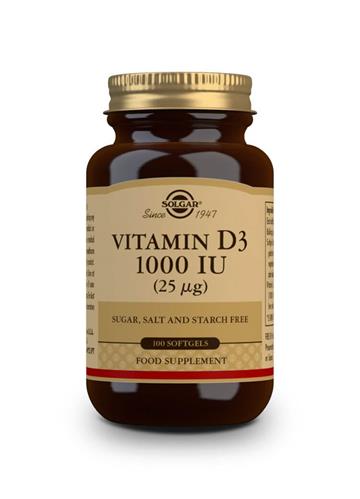 Solgar Vitamin D3 1000 IU 100softgels