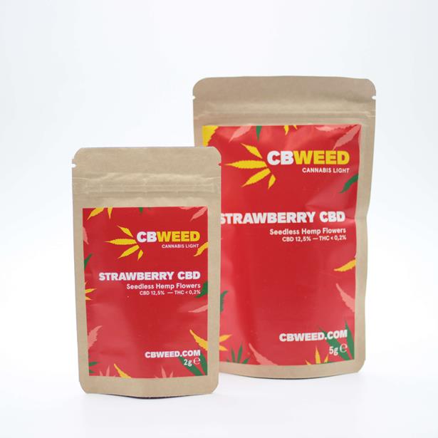 Cbweed Ανθός Cannabis Light Strawberry CBD 2gr