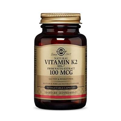 Solgar Natural Vitamim K2 MK-7 100μg 50 veg caps