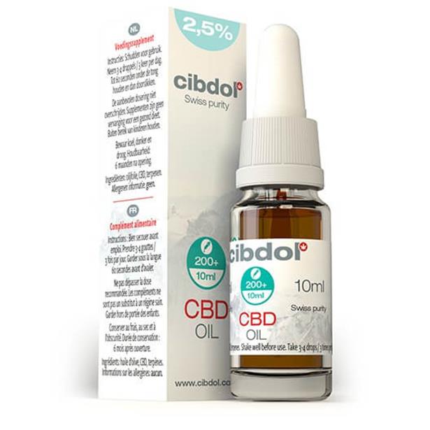 Cibdol CBD Oil 2.5% 250mg 10ml