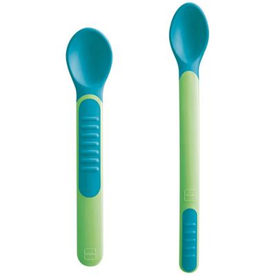 Mam Heat Sensitive Spoons & Cover Green, 2pcs (513)