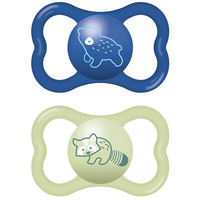 Mam Air Silicone Pacifier 16+M Blue, 2pcs (275S)