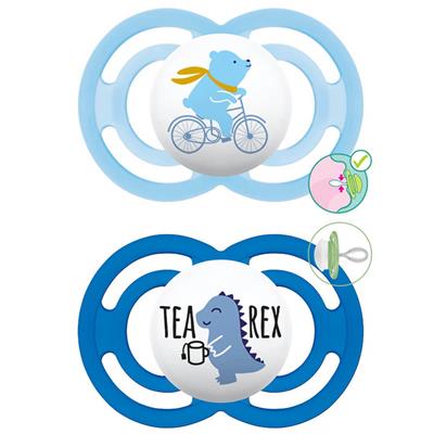 Mam Perfect Silicone Pacifier 6-16M Blue, 2pcs (221S)