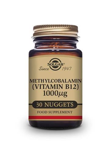 Solgar Methylcobalamin Vitamin B-12 1000mg 30 Nuggets