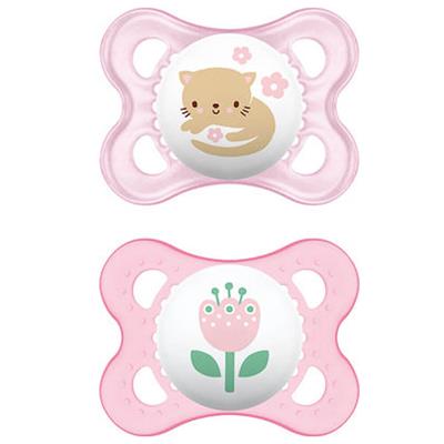 Mam Original Silicone Pacifier 2-6M Pink, 2pcs (100S)
