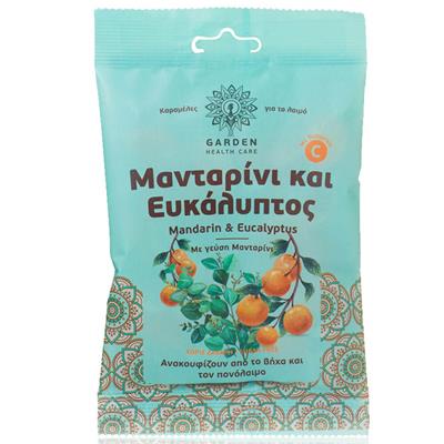 Garden Καραμέλες για το Λαιμό Μανταρίνι & Ευκάλυπτος 60gr