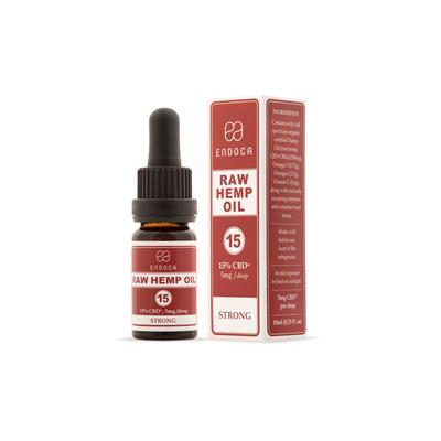 Endoca Raw Hemp Oil Drops 1500mg CBD+CBDa 15% 10ml