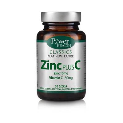 Power Health Classics Platinum Zinc Plus C 30caps