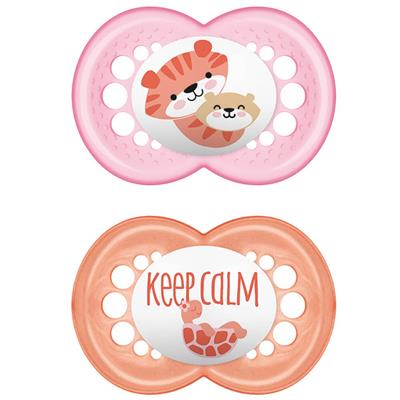 Mam Original Silicone Pacifier 16+M Pink, 2pcs (250S)