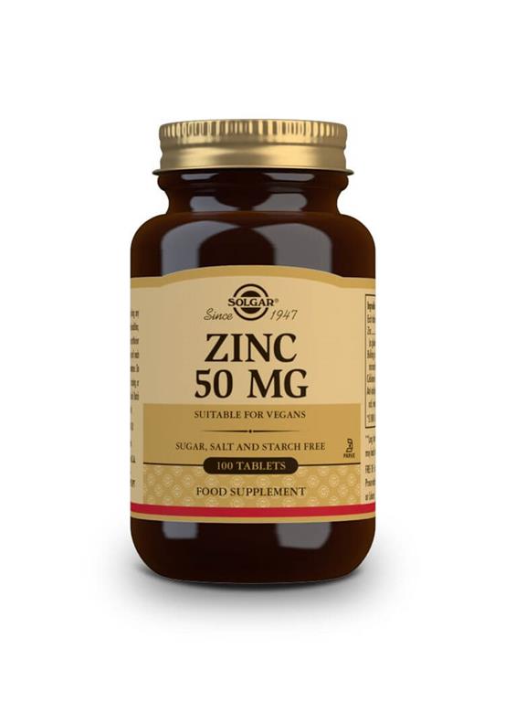 Solgar Zinc Gluconate 50mg 100tabs