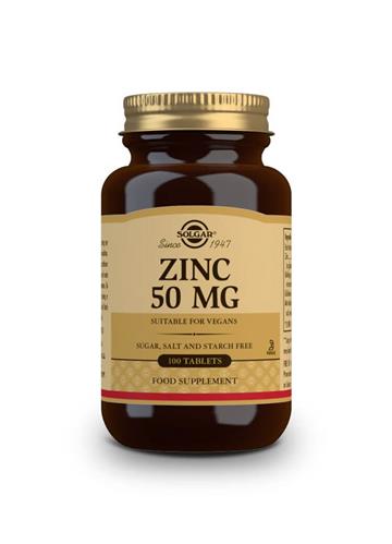 Solgar Zinc Gluconate 50mg 100tabs