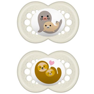 Mam Original Silicone Pacifier 16+M Cream, 2pcs (250S)