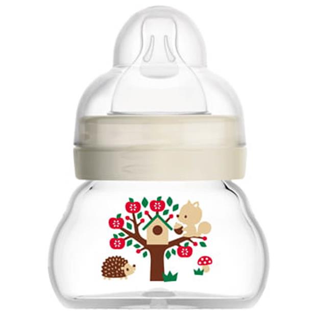 Mam Glass Baby Bottle Feel Good 0m Cream 90ml (380S)