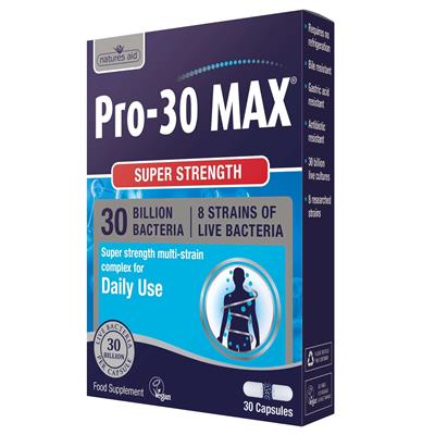 Natures Aid Pro-30 MAX 8 Strain Complex 30caps