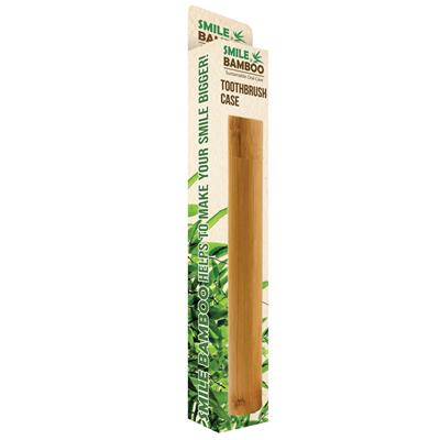 Smile Bamboo Toothbrush Case