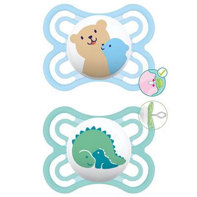 Mam Perfect Silicone Pacifier 2-6M Blue, 2pcs (131S)