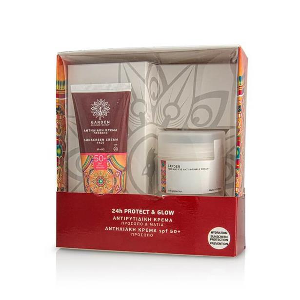Garden 24h Protect & Glow Sunscreen SPF50 50ml & Anti-wrinkle Cream 50ml