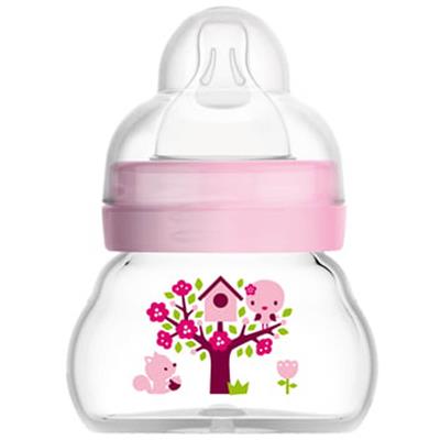 Mam Glass Baby Bottle Feel Good 0m Pink 90ml (380S)