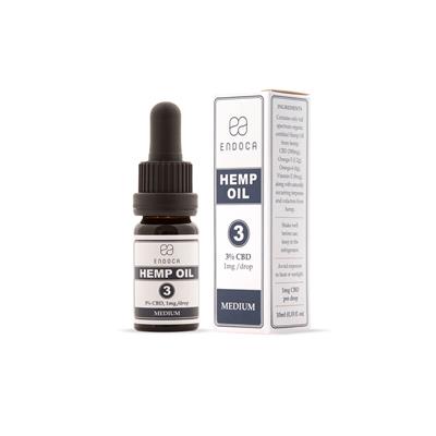 Endoca Hemp Oil Drops 300mg CBD 3% 10ml