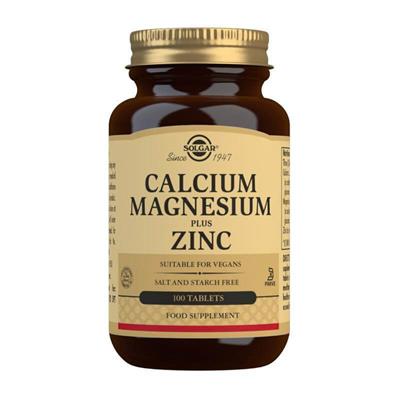 Solgar Calcium Magnesium Plus Zinc 100tabs