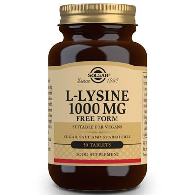 Solgar L-Lysine 1000mg 50tabs