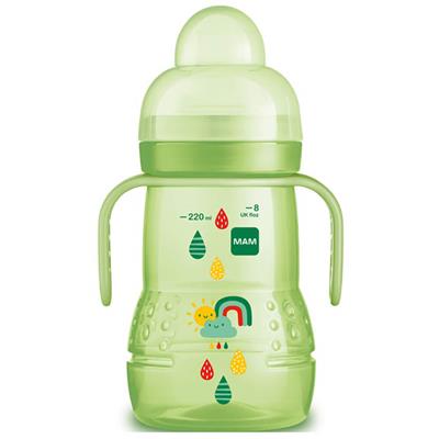 Mam Trainer Glass 4m+ Green 220ml (450)
