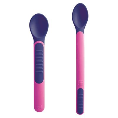 Mam Heat Sensitive Spoons & Cover Pink, 2pcs (513)