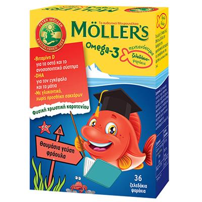 Moller's Omega 3 Kids 36 Gummies Strawberry