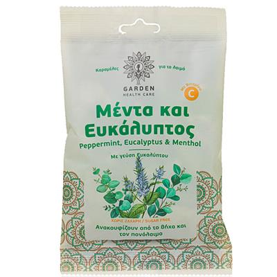 Garden Καραμέλες για το Λαιμό Μέντα & Ευκάλυπτος 60gr