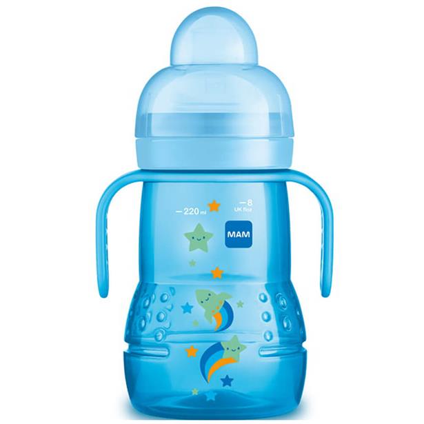 Mam Trainer Glass 4m+ Blue 220ml (450)