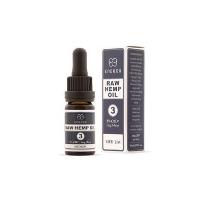 Endoca Raw Hemp Oil Drops 300mg CBD+CBDa 3% 10ml