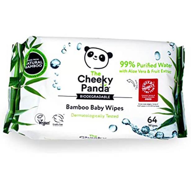 The Cheeky Panda Bamboo Baby Wipes 64pcs